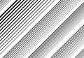 Halftone diagonal, oblique, slanting parallel and random lines,stripes pattern and background.Lines vector illustrations. Streaks