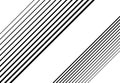 Halftone diagonal, oblique, slanting parallel and random lines,stripes pattern and background.Lines vector illustrations. Streaks