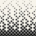 Halftone diamond geometric gradient pattern