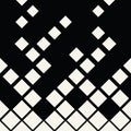 Halftone diamond geometric gradient pattern