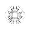 Halftone Dot Burst Royalty Free Stock Photo