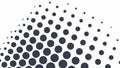 Halftone dot pattern, dynamic abstract gradient, vector design Generative AI Royalty Free Stock Photo