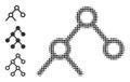 Halftone Dot Vector Binary Links Icon Royalty Free Stock Photo