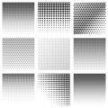 Halftone dots pattern set