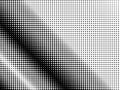 Halftone dots. White and black geometric gradient for pop art designs. Geometric vintage monochrome fade wallpaper. Pop art print Royalty Free Stock Photo