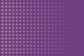 Halftone dotted background. Pop art style. Pattern with small circles, dots Purple, pink color. Vector illustration Royalty Free Stock Photo