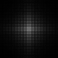 Halftone dotted background. White rhombuses pattern isolated on black background Royalty Free Stock Photo