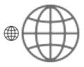 Halftone Dotted Global Sphere Icon