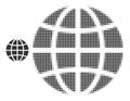 Halftone Dotted Globe Icon Royalty Free Stock Photo