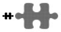 Halftone Dotted Puzzle Item Icon