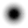 Halftone element. Abstract geometric graphic with half-tone pattern