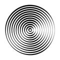 Halftone circle object, round halftone element