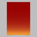 Halftone ellipse pattern page template design - vector brochure background Royalty Free Stock Photo