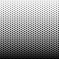 Halftone fade gradient background. Black and white comic backdrop. Monochrome points vector