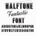 Halftone font Royalty Free Stock Photo