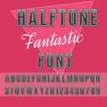 Halftone font Royalty Free Stock Photo