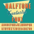 Halftone font Royalty Free Stock Photo