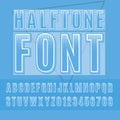 Halftone font Royalty Free Stock Photo