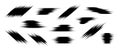 Halftone glitch element set. Dotted textured different forms collection. Grunge abstract halftone spikey shapes for