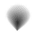 Halftone globe logo vector symbol icon design. Royalty Free Stock Photo