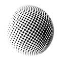 Halftone globe logo vector symbol icon design. Royalty Free Stock Photo