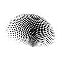 Halftone globe logo vector symbol icon design. Royalty Free Stock Photo