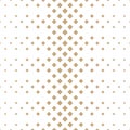 Halftone gold diamond geometric gradient pattern Royalty Free Stock Photo