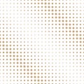 Halftone gold square geometric gradient pattern Royalty Free Stock Photo