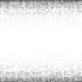Halftone gradient pattern. Background using halftone random dots texture. Grunge backdrop. Technology vector Royalty Free Stock Photo