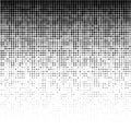 Halftone gradient pattern. Background using halftone random dots texture. Grunge backdrop. Technology vector Royalty Free Stock Photo