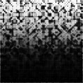 Halftone gradient pattern. Background using halftone random dots texture. Grunge backdrop. Technology vector Royalty Free Stock Photo
