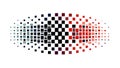 Halftone Grid Pattern, Abstract Gradient Vector Texture, vector design Generative AI Royalty Free Stock Photo