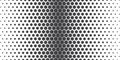 Halftone hexagonal abstract geometric background. Black and white pattern. Hipster fashion design print. Honeycombs on a