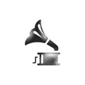 Halftone Icon - Gramophone Royalty Free Stock Photo