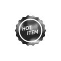 Halftone Icon - Hot item label
