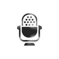 Halftone Icon - Microphone