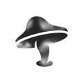 Halftone Icon - Mushroom