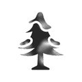 Halftone Icon - Tree Royalty Free Stock Photo