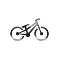 Halftone Icon - Trial bicycle