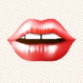 Halftone lips