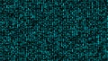 Halftone. Matrix glitch. Cybernetic futuristic background. Big data. Virus. Corrupted code. Vector illustration