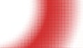 Halftone monochrome pattern with squares. Shades of red. Minimalism, vector. Red dots on white background. Background Royalty Free Stock Photo