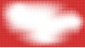 Halftone monochrome pattern with squares. Shades of red. Minimalism, vector. Red dots on white background. Background Royalty Free Stock Photo