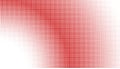 Halftone monochrome pattern with squares. Shades of red. Minimalism, vector. Red dots on white background. Background Royalty Free Stock Photo