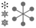 Halftone Dot Vector Net Structure Icon Royalty Free Stock Photo