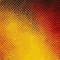 Halftone pattern with a gradient from yellow to red, using a series Royalty Free Stock Photo