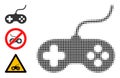 Halftone Dot Vector Playing Console Icon