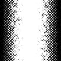 Halftone random circles, random dots illustration. Specks, stipple, speckles, stippling background and pattern. Pointillist,
