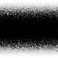 Halftone random circles, random dots illustration. Specks, stipple, speckles, stippling background and pattern. Pointillist,