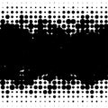 Halftone random circles, random dots illustration. Specks, stipple, speckles, stippling background and pattern. Pointillist,